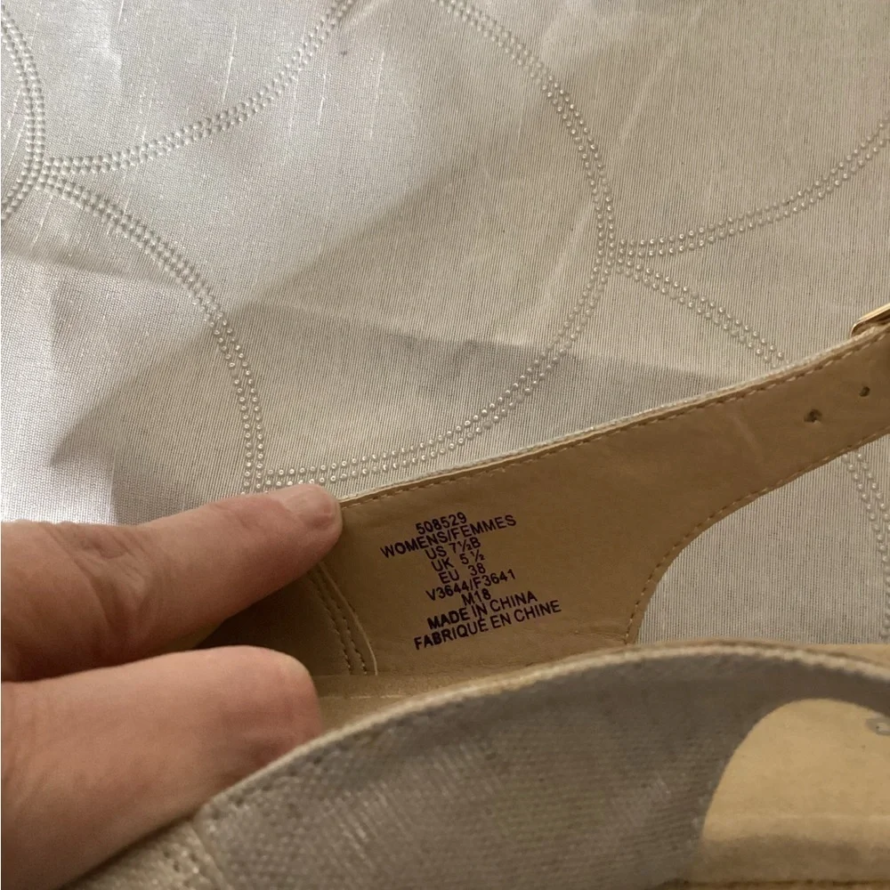 Lands End Canvas Slingback Wedge